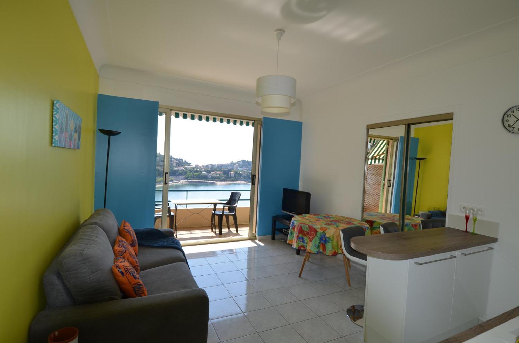 Nereides - Appartement 4 Personnes Avec Vue Mer Exceptionnelle A วีลล์ฟรองซ์-ซูร์-แมร์ ภายนอก รูปภาพ